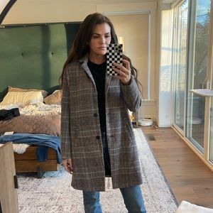 Plaid Longline Coat